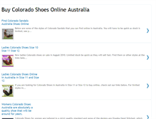 Tablet Screenshot of coloradoshoesaustralia.blogspot.com