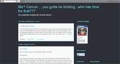 Desktop Screenshot of jamiescancerblog.blogspot.com