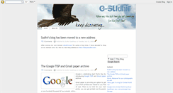 Desktop Screenshot of esudhir.blogspot.com