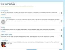 Tablet Screenshot of out-to-pasture.blogspot.com