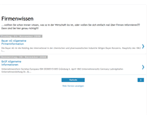Tablet Screenshot of dax-firmenwissen.blogspot.com