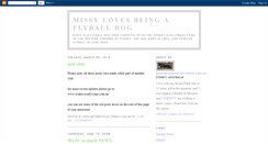 Desktop Screenshot of missyflyball.blogspot.com