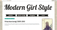 Desktop Screenshot of moderngirlstyle.blogspot.com