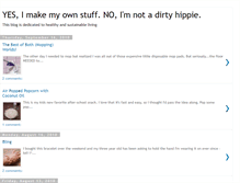 Tablet Screenshot of notadirtyhippie.blogspot.com