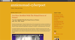 Desktop Screenshot of annienomad.blogspot.com