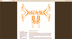 Desktop Screenshot of letsbecritical.blogspot.com