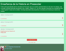 Tablet Screenshot of enseanzadelahistoriaenpreescolar.blogspot.com