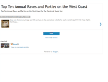 Tablet Screenshot of leftcoastraver.blogspot.com