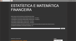 Desktop Screenshot of estatisticaefinancas.blogspot.com