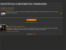 Tablet Screenshot of estatisticaefinancas.blogspot.com