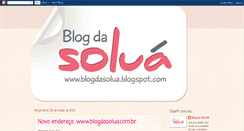 Desktop Screenshot of blogdasolua.blogspot.com