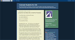 Desktop Screenshot of coloradostudents4life.blogspot.com