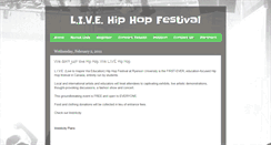 Desktop Screenshot of livehiphopfestival.blogspot.com