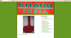 Desktop Screenshot of khatriindia.blogspot.com