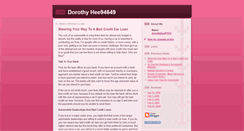 Desktop Screenshot of dorothyhee93013.blogspot.com
