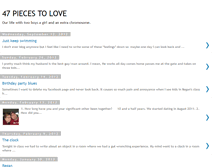 Tablet Screenshot of 47piecestolove.blogspot.com