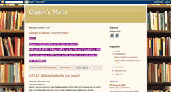 Desktop Screenshot of cozartsmath.blogspot.com
