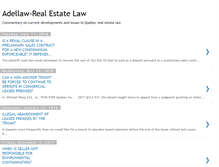 Tablet Screenshot of adellaw-realestatelaw.blogspot.com