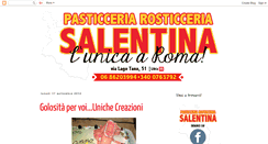 Desktop Screenshot of pasticceriasalentinaroma.blogspot.com