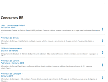 Tablet Screenshot of concursosbrasil.blogspot.com