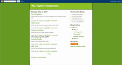 Desktop Screenshot of mstaylorsclassroom.blogspot.com