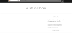 Desktop Screenshot of alifeinbloom.blogspot.com