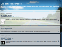 Tablet Screenshot of lire-dans-les-pensees.blogspot.com