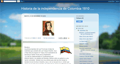 Desktop Screenshot of historiadelaindependenciadecolombia.blogspot.com