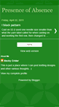 Mobile Screenshot of inthepresenceofabsence.blogspot.com