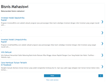 Tablet Screenshot of bisnismahasiswi.blogspot.com