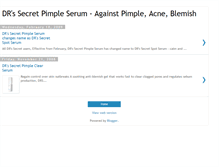 Tablet Screenshot of pimpleserum.blogspot.com