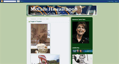 Desktop Screenshot of mccainhawaii.blogspot.com