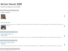 Tablet Screenshot of mccainhawaii.blogspot.com