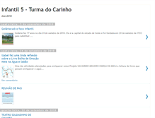 Tablet Screenshot of infantil5turmadocarinho.blogspot.com