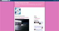 Desktop Screenshot of elblogmusicaldepatri.blogspot.com