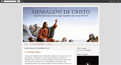 Desktop Screenshot of blogmensagensdecristo.blogspot.com