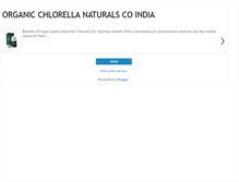 Tablet Screenshot of organic-chlorella-naturals.blogspot.com