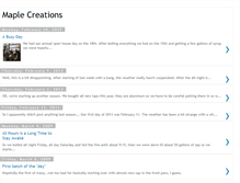 Tablet Screenshot of maplecreations.blogspot.com