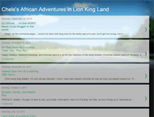 Tablet Screenshot of chelssafricanadventuresinlionkingland.blogspot.com