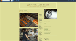 Desktop Screenshot of 43rdparallelpress.blogspot.com