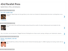 Tablet Screenshot of 43rdparallelpress.blogspot.com