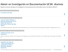 Tablet Screenshot of masterdocumentacionuc3m.blogspot.com