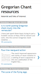 Mobile Screenshot of gregorian-chant-resources.blogspot.com