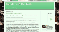 Desktop Screenshot of outrightliesandhalftruths.blogspot.com