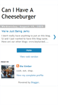 Mobile Screenshot of canihaveacheeseburger.blogspot.com