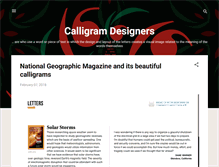 Tablet Screenshot of calligramdesigners.blogspot.com