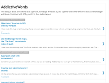 Tablet Screenshot of addictivewords.blogspot.com