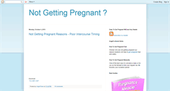 Desktop Screenshot of notgettingpregnantcure.blogspot.com