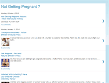 Tablet Screenshot of notgettingpregnantcure.blogspot.com