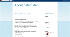 Desktop Screenshot of hatem-deif.blogspot.com